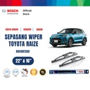Bosch Sepasang Wiper Mobil Toyota Raize Advantage 22 dan 16 Inci - 2 Buah