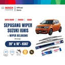 Bosch Sepasang Wiper Kaca Mobil Suzuki Ignis Advantage 20 - 18 Inci dan H307