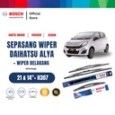 Bosch Wiper Depan & Belakang Daihatsu Ayla Advantage 21 - 14 Inci dan H307