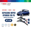 Bosch Sepasang Wiper Mobil Hyundai i10 PA Frameless New Clear 22 dan 16 Inci