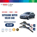 Bosch Sepasang Wiper Mobil Volvo S40 Frameless New Clear 21 & 20
