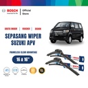 Bosch Sepasang Wiper Mobil Suzuki APV Frameless Advantage 16 dan 16 Inci
