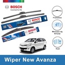 Bosch Wiper Kaca Mobil New Avanza Clear Frameless 21 - 14 Inci dan H352 - Warna