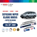 Bosch Wiper Depan & Belakang Advantage Kijang Innova 24" & 16" + H307