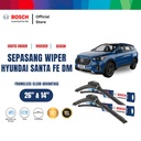 Bosch Sepasang Wiper Mobil Santa Fe DM Frameless New Clear 26" & 14"