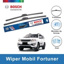 Bosch Sepasang Wiper Mobil Toyota Fortuner Frameless New Clear 21 dan 19 Inci