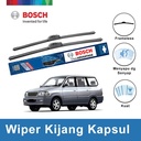 Bosch Sepasang Wiper Kaca Mobil Kijang Kapsul Frameless Clear Advantage 20 dan 19 Inci