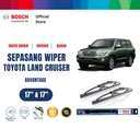 Bosch Sepasang Wiper Mobil Toyota Landcruiser (2008) Advantage 17 & 17