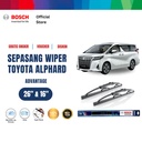 Bosch Sepasang Wiper Kaca Mobil Toyota Alphard (2008) Advantage 26&16"