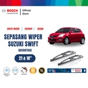 Bosch Sepasang Wiper Kaca Mobil Suzuki Swift 2008 Advantage 21 dan 18 Inci