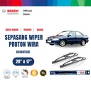 Bosch Sepasang Wiper Kaca Mobil Proton Wira 2000 Advantage 20 dan 17 Inci