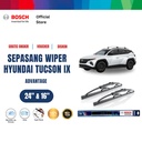 Bosch Sepasang Wiper Mobil Hyundai Tucson iX (2009) Advantage 24" & 16