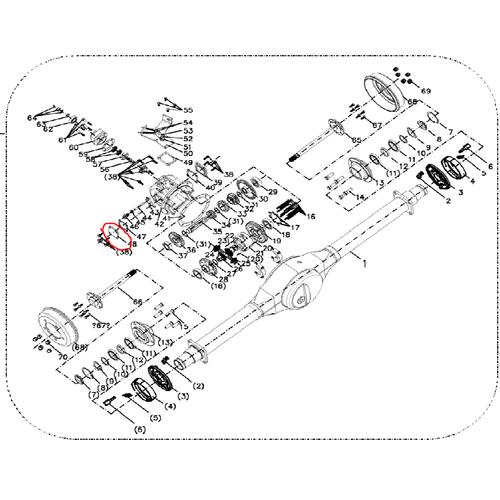 Cover Gardan Samping Kiri Viar Karya 300 cc Side Cover L Differential
