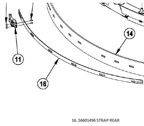 STRAP REAR 56601496 F/BR855