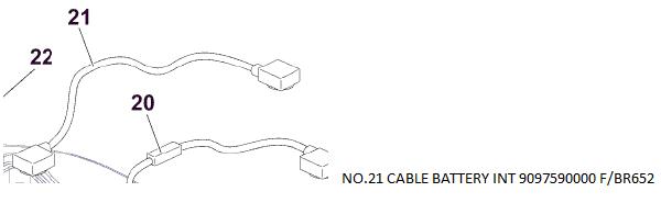 CABLE BATTERY INT 9097590000 F/BR652