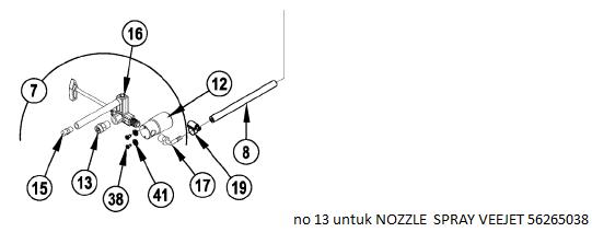NOZZLE  SPRAY VEEJET 56265038 F/AX410