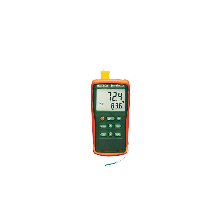 EXTECH THERMOMETER W/SINGLE INPUT TYPE K EA11A
