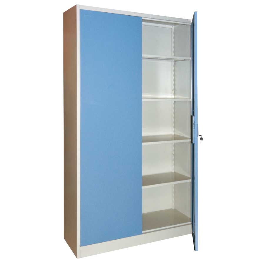 *FILE CABINET 4 SHELF SWING BLUE