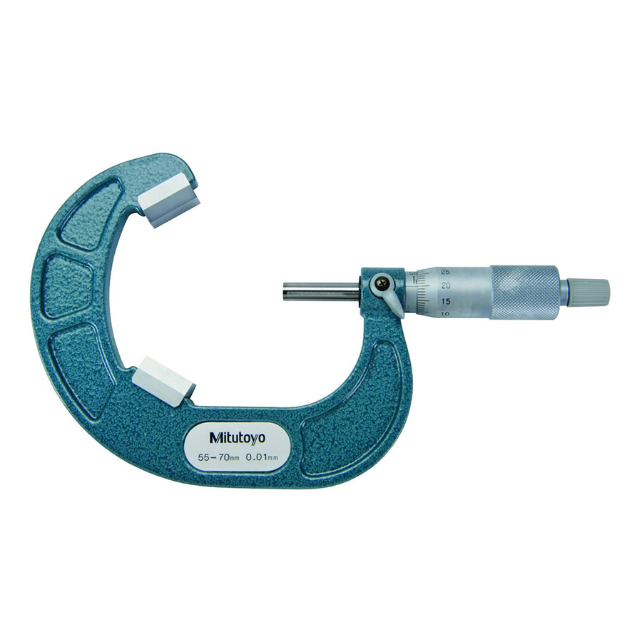 V ANVIL MICROMETER 55-70/0.01MM 114-105