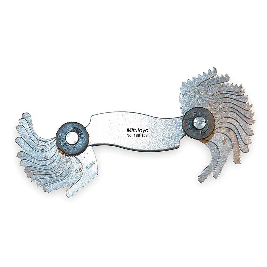 THREAD PITCH GAGES 0.25-2.5MM 188-153