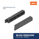 BLUM PIJAKAN KAKI Z95D4100 SPACE STEP SPACER STRIP NYLON GREY