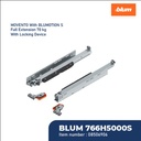 BLUM REL LACI MOVENTO RUNER BLUMOTION 70KG 500MM FULL EXT LOCK DEVICE