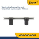 GANWEI 0067 STOPPER LIMIT WOODWORKING DESKTOP BLOCK ALUMINUM 19/20MM