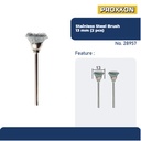 PROXXON 28957 KEPALASIKAT KAWAT MINI STAINLES STEEL BRUSH O13MM 2PCS