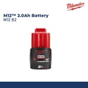 MILWAUKEE M12 B2 BATERAI CORDLESS M12 2.0AH BATTERY PACK