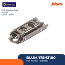BLUM MOUNTING ENGSEL 175H3100 CLIP MOUNTING PLAT STRAIGHT 0MM SCREW-ON