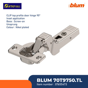 BLUM ENGSEL SENDOK 70T9750 CLIPTOP PROFILE DOOR 95° INSET & UNSPRUNG