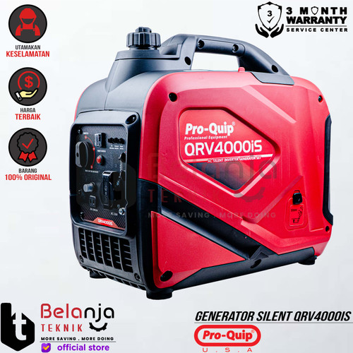 Proquip Generator Silent Inverter QRV4000IS Genset Bensin 2400 Watt