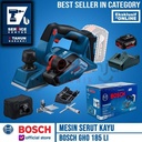 Bosch Mesin Serut Kayu Ketam Baterai GHO 185 LI Planner 18V SET 4AH