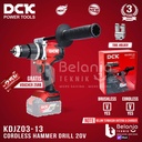 DCK Cordless Hammer Drill KDJZ03-13Z 20V Bor Impact Baterai Unit Only