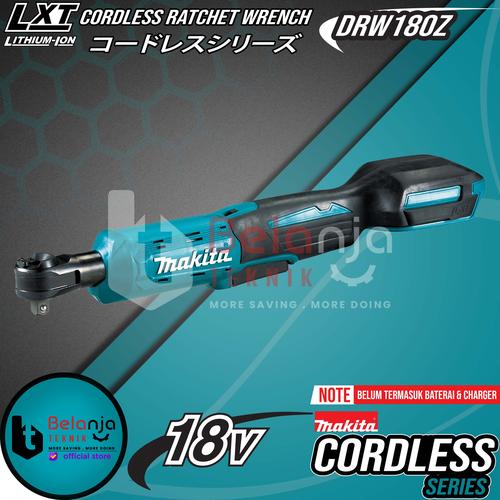 Makita Ratchet Baterai Cordless DWR180Z Rachet Sock 18V Socket Sok