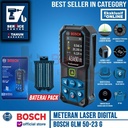 Bosch Meteran Laser Digital Rangefinder 50M GLM 50-23 + Baterai Pack