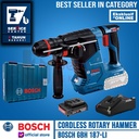 Bosch Rotary Hammer Cordless GBH 187-Li Mesin Bor Charger Baterai 2 Ah