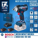 Bosch Mesin Impact Wrench Cordless GDS 18V-400 Charger Baterai X2 18V