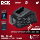 DCK Charger Battery Pengisi Daya Baterai FFCL 20 Charger 20V FFCL20-02