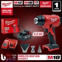 Milwaukee Heat Hot Gun Cordless M18 BHG-0 Pemanas Udara Set 18V 5 AH