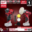 Milwaukee Combo Kit Impact Wrench Stubby Polisher Poles Mobil 12V M12
