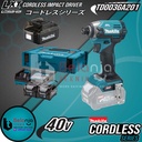 Makita Mesin Bor Obeng TD003GA201 Impact Driver Cordless Set 40V TD003