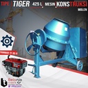 Tiger Mesin Aduk Semen Molen 425 Liter + Mesin Engine Yanmar TF 85 R