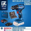 Bosch Mesin Bor Baterai Cordless Drill GSR 185 LI + Mata Obeng 43 Pcs