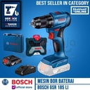 Bosch Mesin Bor Baterai Cordless Drill GSR 185 LI 18V + X-line 33 Pcs