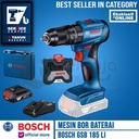 Bosch Bor Tembok Baterai Cordless GSB 185 LI 18V + Mata X-line 33 Pcs