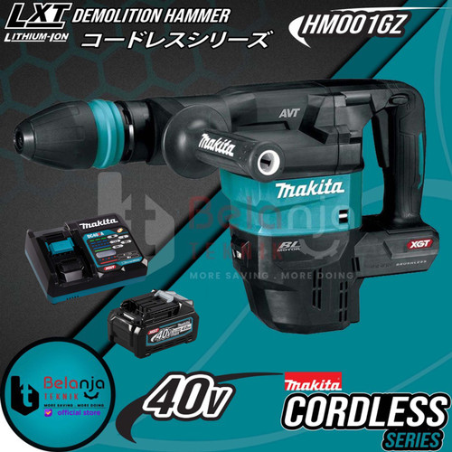 Makita Mesin Bobok Beton HM001GZ Jack Hammer Cordless + Baterai 40V