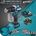 Makita Cordless Hammer Driver Drill DHP487Z Mesin Bor + Baterai 18V