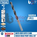 Bosch Brad Point Wood Drill Bits 6 MM X 93 MM Mata Bor Kayu 6MM