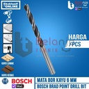 Bosch Brad Point Wood Drill Bits 6 MM X 93 MM Mata Bor Kayu 6MM